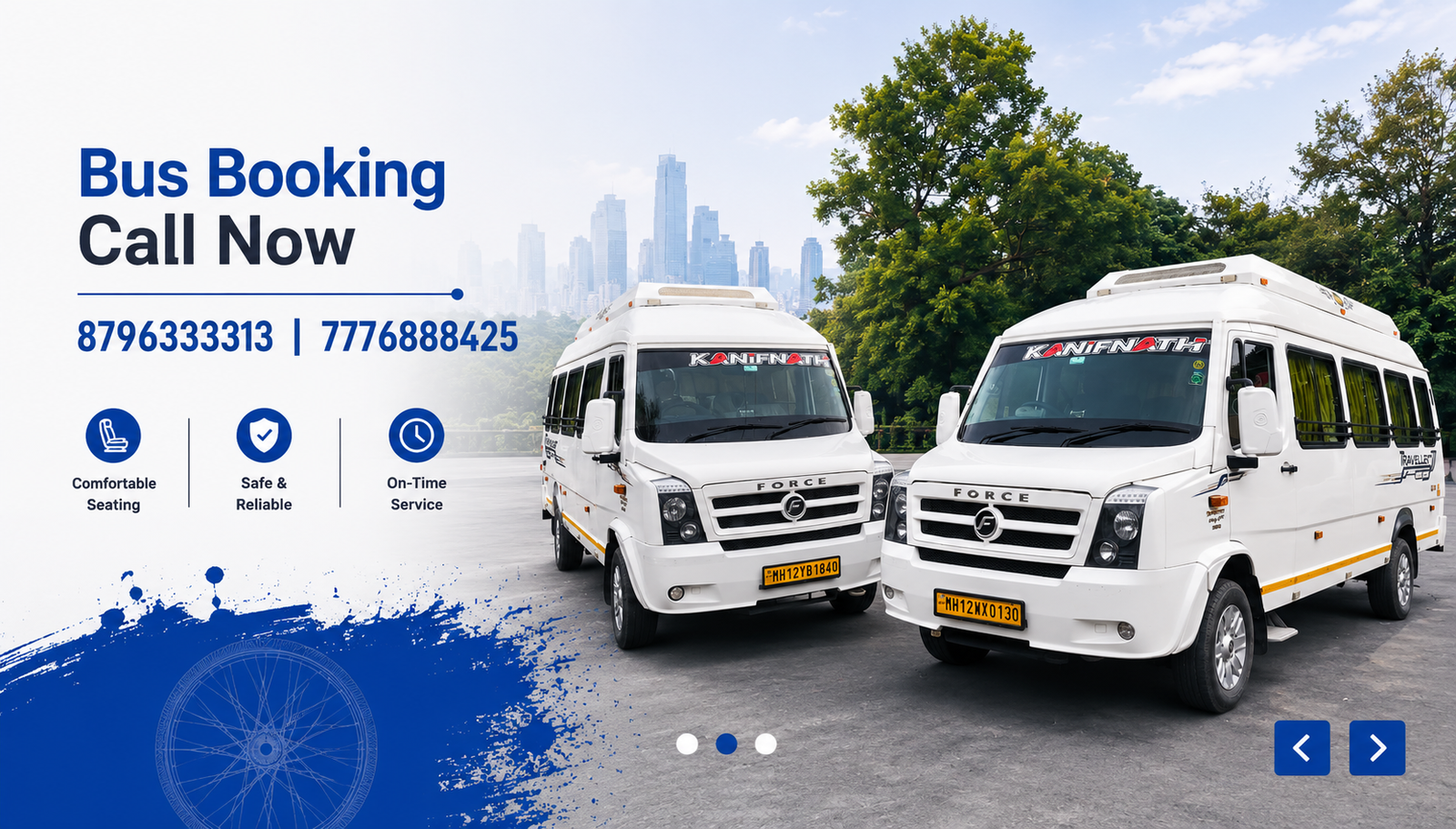 Bus booking and tempo traveller rental in Pune
