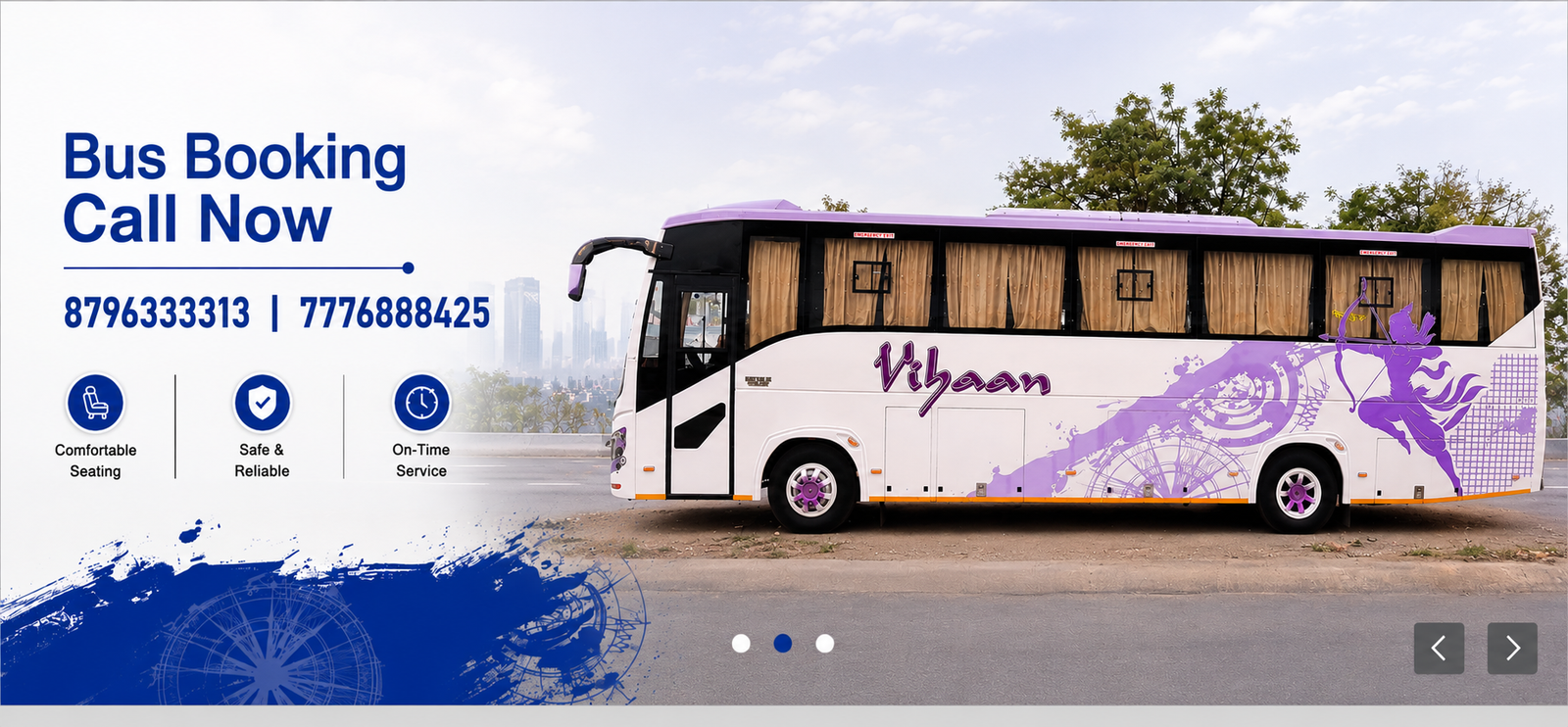 Vibaan luxury bus booking service in Pune